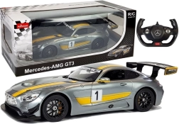 R/C auto Mercedes-AMG GT3 Rastar 1:14 grijs op afstand bestuurd