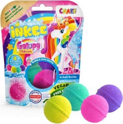Inkee bruisballen voor in bad Galupy Unicorn – set van 4 kleuren