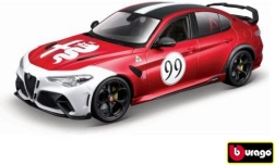 Metalen automodel 1:18 BBURAGO Alfa Romeo Giulia GTAm rood