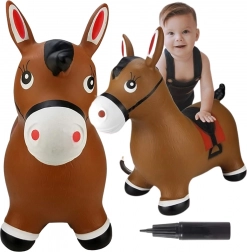Woopie bouncy rubber horse with pump