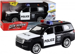 Voiture de police avec effets, portes ouvrantes et échelle 1:14