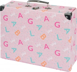 Opvouwbare schoolkoffer BAAGL Logo roze met beslag