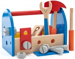 Ensemble en bois avec outils