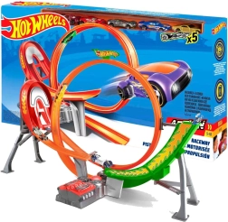 Hot Wheels Power Shift Raceway – racebaan met looping en 5 auto’s