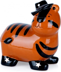 Keramische spaarpot tijger