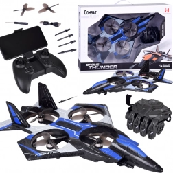 Schietende drone Combat Flight met bedieningshandschoen en RC-controller