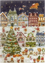 RoboTime puzzel Puppy-kerstavond 1000 stukjes