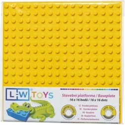 Bouwplaat Junior geel 16x16