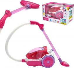 Woopie pink kids' vacuum cleaner with suction function