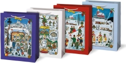 Kerstcadeautas L met motieven van JOSEF LADA