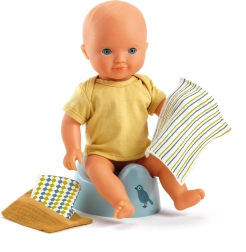 Pot de chambre pour poupées DJECO Potty & Wipes