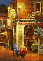 Puzzle Restaurant Auberge de Savoie 1000 pieces by Bluebird