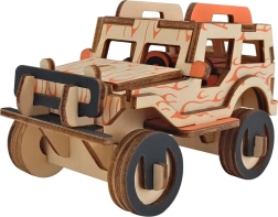 Houten 3D-puzzel Jeep