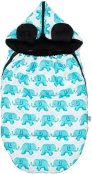 Luxury footmuff NEW BABY Elephants