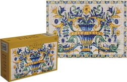 Puzzle Art on Tiles: Bouquet on a Pedestal 1000 pieces