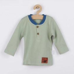 Babykatoenen T-shirt Nicol Ivo groen