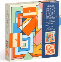 Puzzle coulissant en bois Frank Lloyd Wright : Imperial Hotel 2-en-1 (16 pièces)