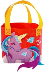 Creatieve set – paarse eenhoorn-handtas Viltige Robotjes