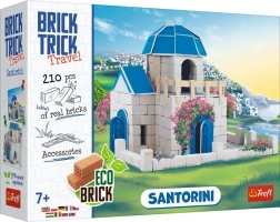Bouwset van bakstenen BRICK TRICK Travel Santorini, 210+ onderdelen