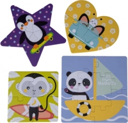 Gagagu geometrische puzzelset voor kinderen 2–6 stukjes