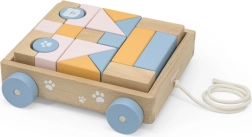 Houten VIGA PolarB trekkar met blokken 21 stuks