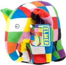 plush elephant Elmer – colorful crib companion 20 cm