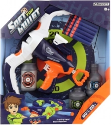 Kruisboog met foamkogels en doelen, bereik 20 m