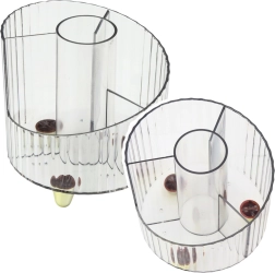 Organizer for Office Supplies Transparent White