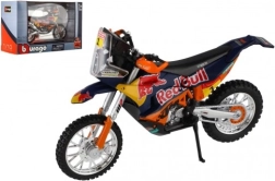 Metalen motorfietsmodel BBURAGO RED BULL KTM Rally Dakar 2019, 1:18