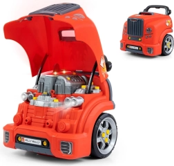 Milly Mally N-GINE – realistisch model van de voorkant van een auto met te openen motorkap, licht en geluid