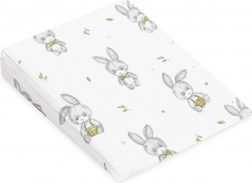 Mousseline kussensloop voor kinder wigkussen NEW BABY Standaard 30×37 cm, motief Bunny