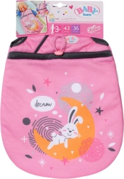 Sac de couchage pour poupée BABY born, rose avec petit lapin