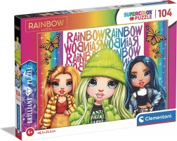 Briljant Puzzel Rainbow High: Poppy, Jade en Skyler 104 Stukjes