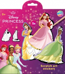 Kraslaag-stickers Disney Prinsessen 5 stuks