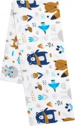 flannel diaper with print New Baby forest white