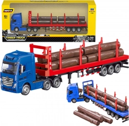 Camion en métal pour bois Huina 1:50 rouge