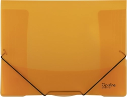 map met elastiek opaline oranje a4