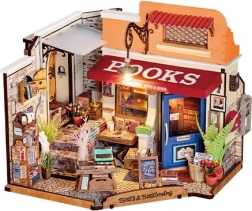 Rolife DIY 3D houten puzzel Boekenwinkel op de hoek