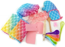 Plejo ensemble de pâtisserie pour enfants avec motif arc-en-ciel