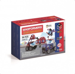 Magnetische bouwset Magformers Amazing Police – politie- en reddingsset 26 onderdelen