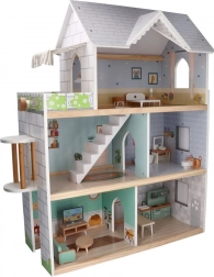 Grote houten poppenhuis