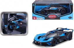 Metalen automodel 1:18 BUGATTI Bolide blauw‑zwart