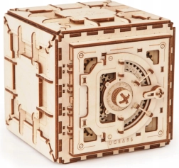 UGEARS Wooden Mechanical Safe – 3D Puzzle with 179 Pieces