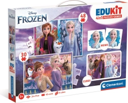 Spelenset Frozen 4-in-1 CLEMENTONI