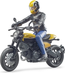 Bruder bworld moto Scrambler DUCATI Café Racer avec pilote 1:16