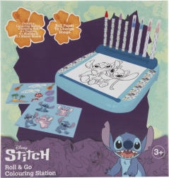 Standaard met kleurplaten Lilo en Stitch en kleuren