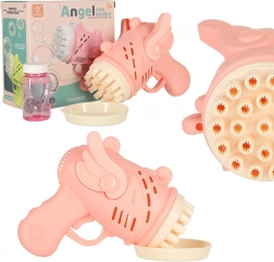 Roze bellenpistool met vleugels