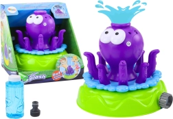 Arroseur de jardin Pieuvre avec fontaine et souffleur de bulles Violet