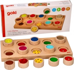 Jeu tactile d’insertion en bois GOKI type mémo