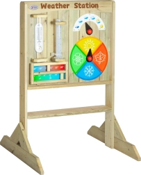 Classic World educational 2-in-1 activity board with chalk side – learning time and weather